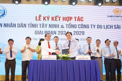 Tỉnh Tây Ninh ký hợp tác phát triển du lịch cùng Saigontourist