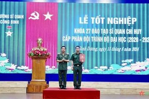 Trường Sĩ quan Công binh tổ chức tốt nghiệp khóa 27 đào tạo sĩ quan trình độ đại học