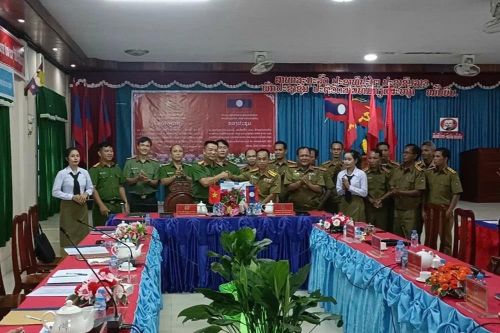 Tăng cường hợp tác phòng, chống và kiểm soát ma túy giữa Công an 2 tỉnh Quảng Nam và Sê Kông