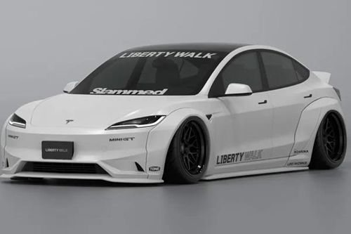 Tesla Model 3 độ lết đất từ Liberty Walk cho 'dân chơi đích thực'