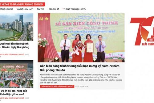 Báo Kinh tế & Đô thị ra mắt chuyên mục Chào mừng 70 năm Ngày Giải phóng Thủ đô