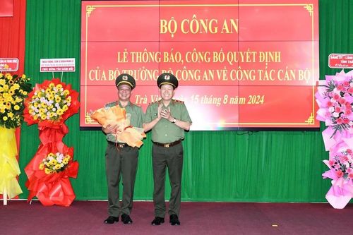 Điều động, bổ nhiệm Giám đốc Công an tỉnh Thái Bình và Trà Vinh