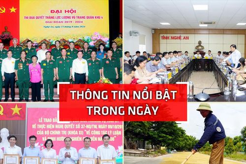 Nghệ An: Thông tin nổi bật ngày 15/8