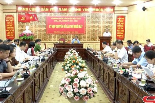Kỳ họp chuyên đề lần thứ 17 HĐND huyện Mộc Châu khóa XXI