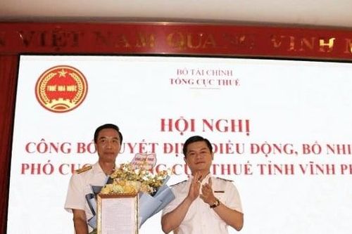 Phó cục trưởng Cục Thuế Lào Cai giữ chức Phó cục trưởng Cục Thuế Vĩnh Phúc