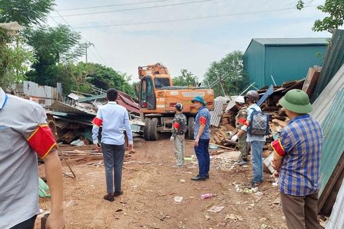 Huyện Hoài Đức: xử lý công trình vi phạm trật tự xây dựng tại Đông La