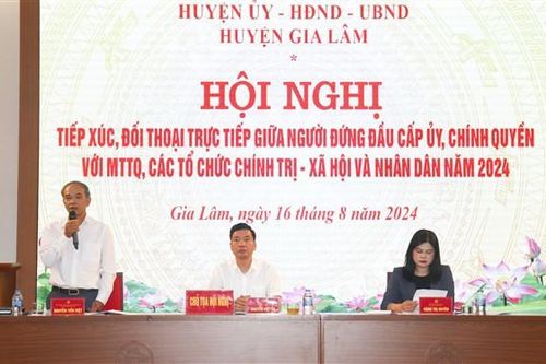 Huyện Gia Lâm: xem xét thấu đáo các vấn đề, bức xúc của Nhân dân