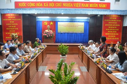 Thứ trưởng Đặng Hoàng Oanh kiểm tra công tác thi hành pháp luật về xử lý vi phạm hành chính tại Tây Ninh