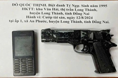 Dùng súng giả cướp tài sản rồi nhắn tin đòi tiền chuộc