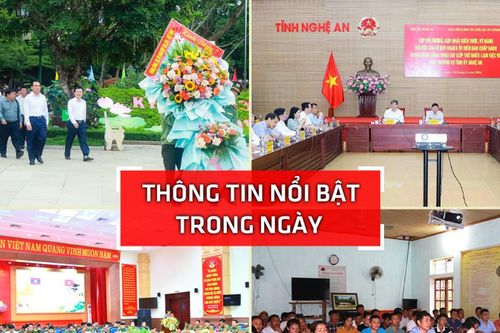 Nghệ An: Thông tin nổi bật ngày 16/8