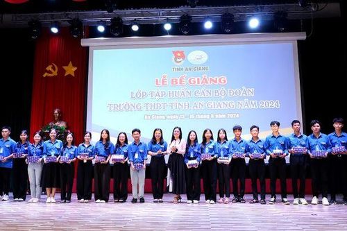 Bế giảng Lớp Tập huấn cán bộ đoàn trung học phổ thông tỉnh An Giang năm 2024