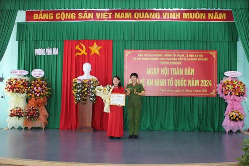 Phường Vĩnh Hòa tổ chức Ngày hội Toàn dân bảo vệ an ninh Tổ quốc năm 2024