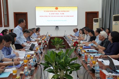 Bộ Khoa học và Công nghệ làm việc với UBND tỉnh về tình hình hoạt động khoa học - công nghệ