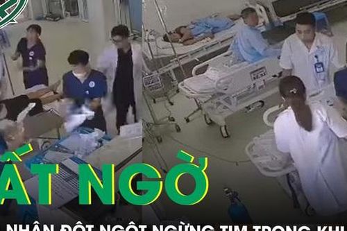 Đang siêu âm một bệnh nhân đột ngột ngừng tim