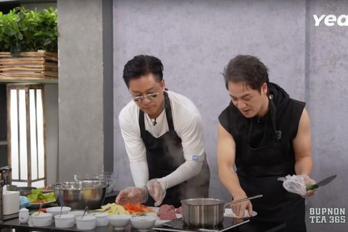Các 'anh tài' lần đầu trổ tài vào bếp ở 'Anh trai vượt ngàn chông gai'