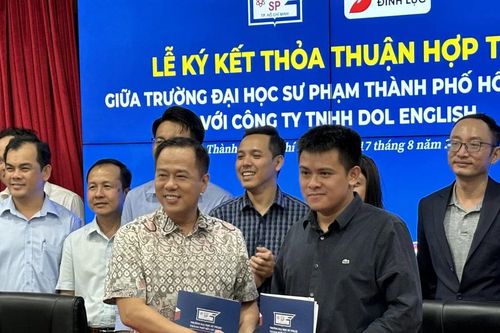 Trường Đại học Sư phạm TPHCM ký kết biên bản ghi nhớ với DOL English