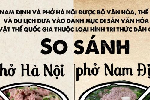 Những khác nhau cơ bản giữa phở bò Hà Nội và phở bò Nam Định
