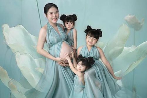 Vân Trang khoe ảnh mang bầu lần 3, con gái không tin