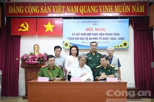 Quận 1: Hội Cựu CAND, Hội CCB và Hội Người cao tuổi phối hợp trong phong trào BVANTQ