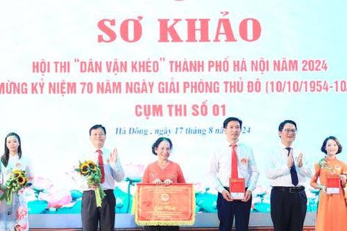 Quận Tây Hồ đoạt giải Nhất hội thi 'dân vận khéo' Cụm thi số 1