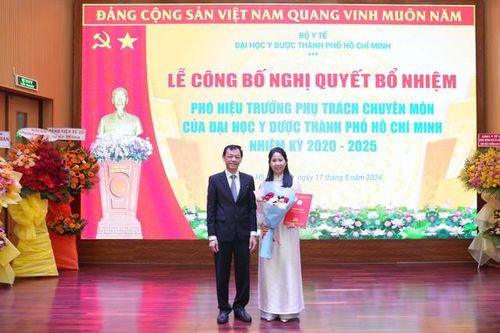 PGS.TS Vương Thị Ngọc Lan làm Phó hiệu trưởng Trường ĐH Y Dược TPHCM