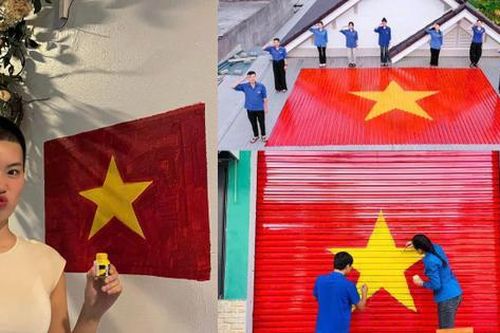 Hưởng ứng không khí trước thềm Quốc khánh 2/9, netizen 'bắt trend' vẽ cờ Tổ quốc