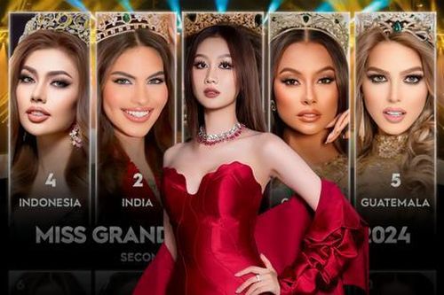 Hoa hậu Quế Anh xếp rìa bảng dự đoán Miss Grand International 2024
