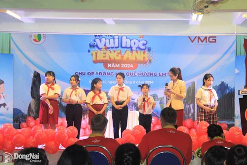 2 thí sinh của Biên Hòa đoạt giải nhất hội thi Vui học tiếng Anh