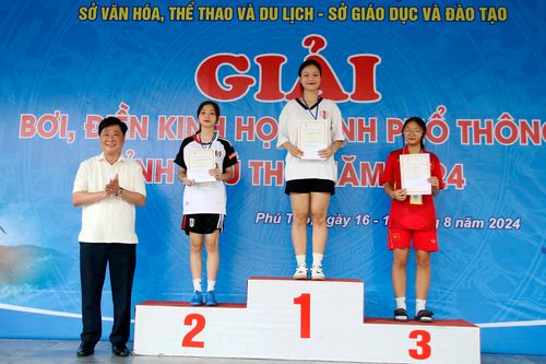 Hoàn thành chương trình thi đấu tại Giải Bơi - Điền kinh học sinh phổ thông