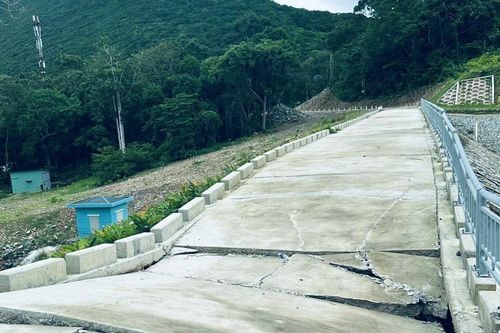 Bà Rịa- Vũng Tàu: Điều tra sự cố sụt lún, sạt lở công trình hồ chứa nước Đất Dốc (Côn Đảo)