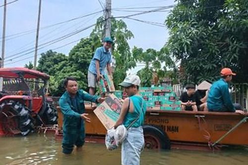 Hiệu quả mô hình thanh niên xung kích tại vùng ngập lụt