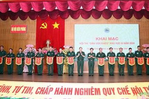 15 đội tham gia Hội thi 'Dân vận khéo' khu vực 3 của Bộ đội Biên phòng