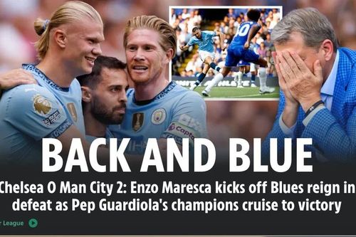 Chùm ảnh: Man City phá hỏng màn ra mắt của tân HLV Chelsea