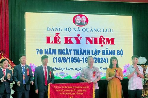 Đảng bộ xã Quảng Lưu kỷ niệm 70 năm ngày thành lập