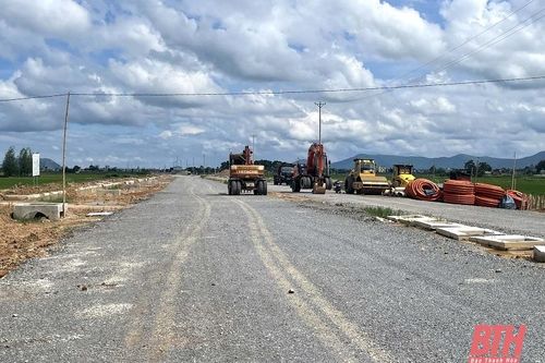 Huyện Triệu Sơn đẩy nhanh tiến độ thi công các công trình, dự án