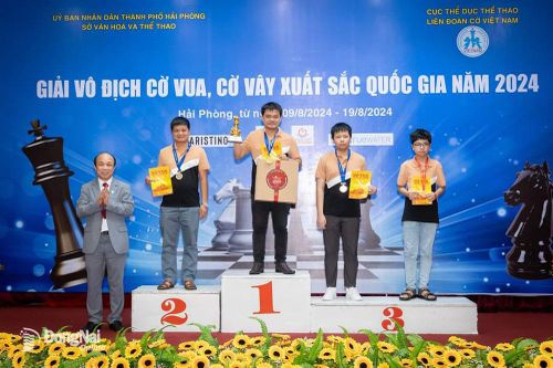 Giải vô địch cờ vua xuất sắc toàn quốc 2024: Trần Ngọc Minh Duy giành huy chương đồng cờ tiêu chuẩn