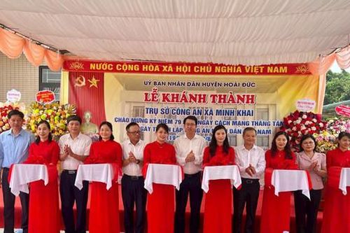 Hoài Đức: Khánh thành công trình trụ sở Công an xã Minh Khai