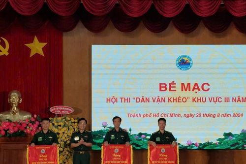 BĐBP tỉnh An Giang đoạt giải Nhì tại Hội thi Dân vận khéo trong BĐBP khu vực III