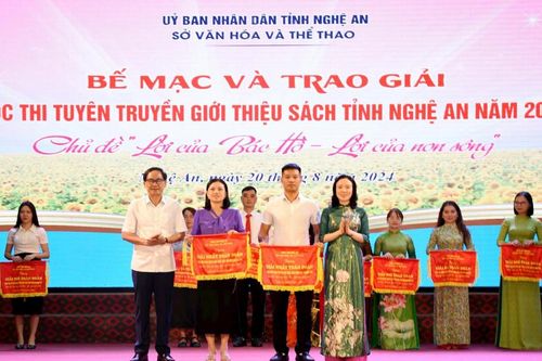 Huyện Tân Kỳ và Yên Thành đoạt giải Nhất Cuộc thi Tuyên truyền, giới thiệu sách với chủ đề 'Lời của Bác Hồ - Lời của non sông'