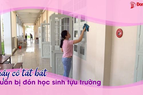 Thầy cô tất bật chuẩn bị đón học sinh tựu trường