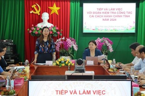 Kiểm tra công tác cải cách hành chính Sở Y tế và Sở Xây dựng