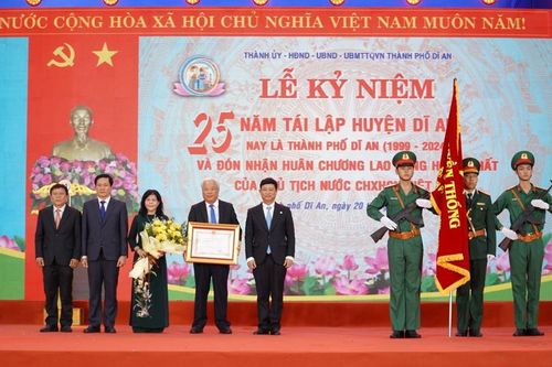Dĩ An (Bình Dương): Kỷ niệm 25 năm xây dựng và phát triển