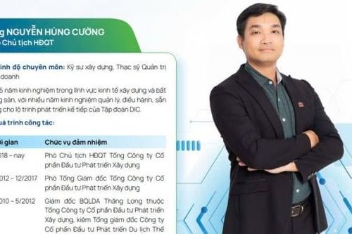 Ông Nguyễn Hùng Cường làm Chủ tịch DIC Corp