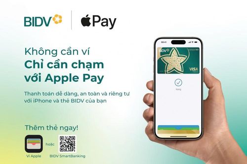 Tiện ích, bảo mật cao khi thanh toán qua Apple Pay của BIDV Visa