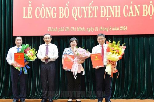Bổ sung 4 đồng chí tham gia Ban Thường vụ Thành ủy TP.HCM
