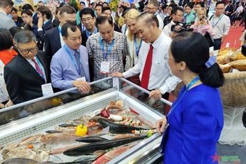 Gần 500 gian hàng triển lãm về ngành chế biến, xuất khẩu thủy sản