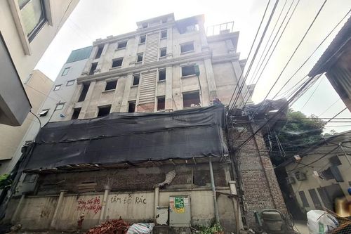 Hà Nội: Cận cảnh công trình 'khủng' nghi vi phạm TTXD ở phường Vĩnh Tuy