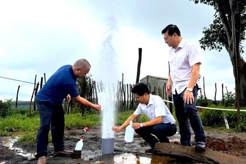 Đã có kết quả xét nghiệm giếng khoan tự phun ở Gia Lai