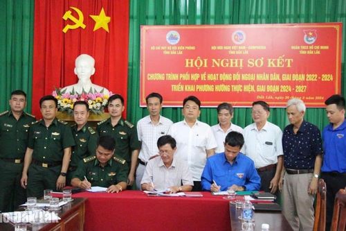 Đắk Lắk: Tiếp tục nâng cao chương trình phối hợp hoạt động đối ngoại nhân dân