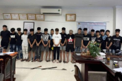 Bắt giữ 19 thanh niên dàn trận giải quyết mẫu thuẫn liên quan bạn gái